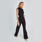 Seren Damen Jumpsuit | Eleganter ärmelloser Einteiler mit weitem Bein & minimalistischem Design