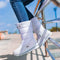 Damen-Schneestiefel | Warme, halbwadenhohe, wasserdichte Stiefel mit Plattform und rutschfestem Fell