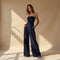 Inara Trägerloser Jumpsuit für Damen mit Weitem Bein | Eleganz & Komfort für jeden Anlass