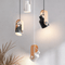 Nordic Deckenstrahler aus Holz und Metall - Elegante und minimalistische Pendelleuchte