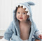 Baby-Bademantel aus weicher Baumwolle mit tierischer Kapuze