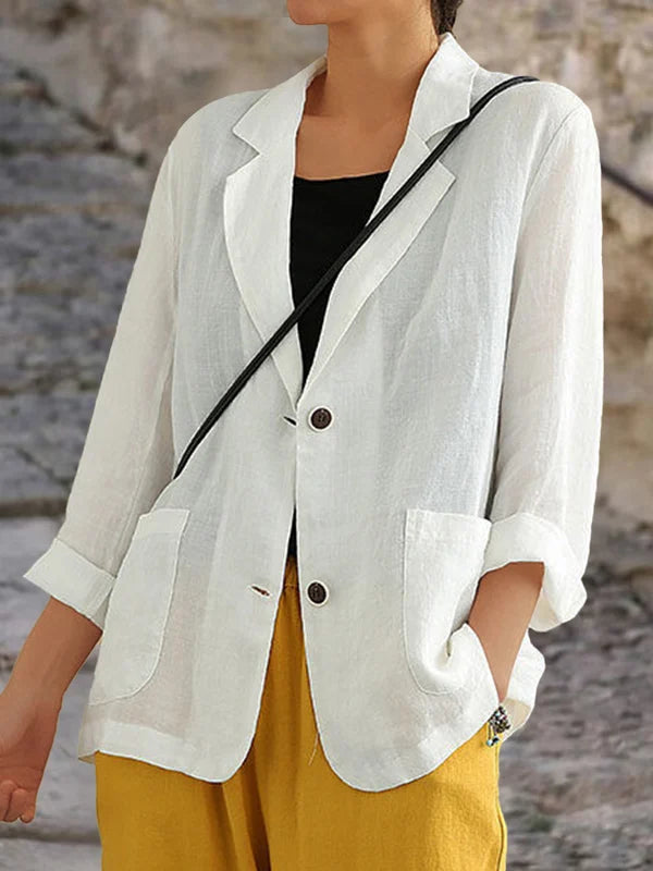 Leichter Leinenblazer | Lockere Passform | Zeitlos & Elegant