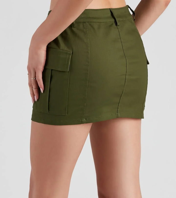 Eden Minirock für Damen | Cargo-Stil trifft femininen Chic für lässige Looks