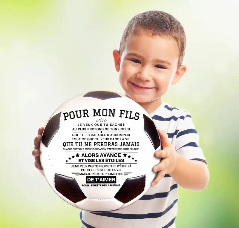 Personalisierter Fußball mit Motivationsbotschaft | Einzigartiges Geschenk für Kinder und Jugendliche