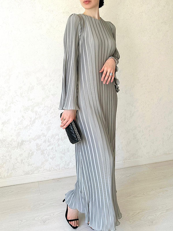 Isalys Langes Kleid für Frauen | Eleganz & Glockenärmel