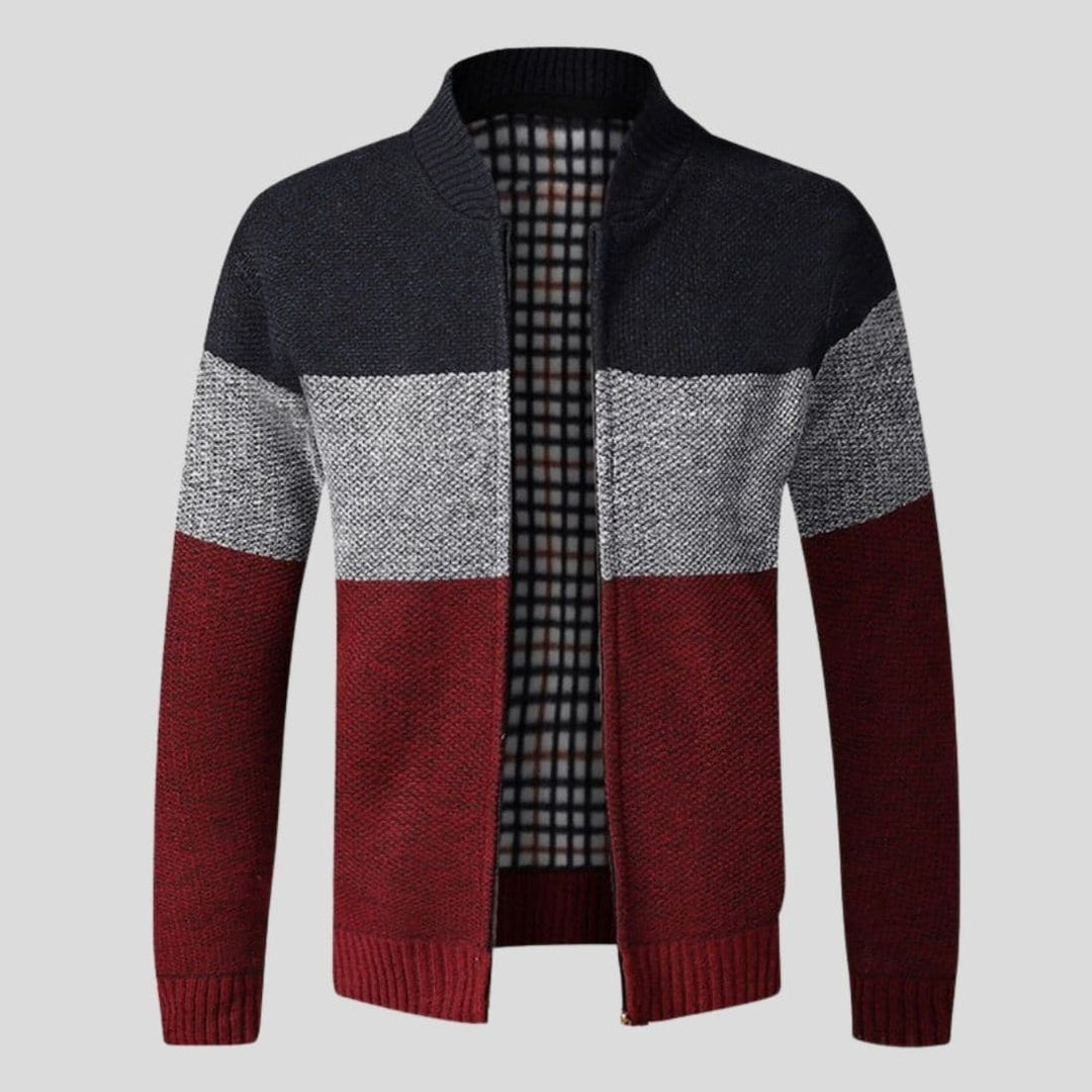 Andre Herren Strickjacke | Moderner Colorblock-Stil und dauerhafter Komfort