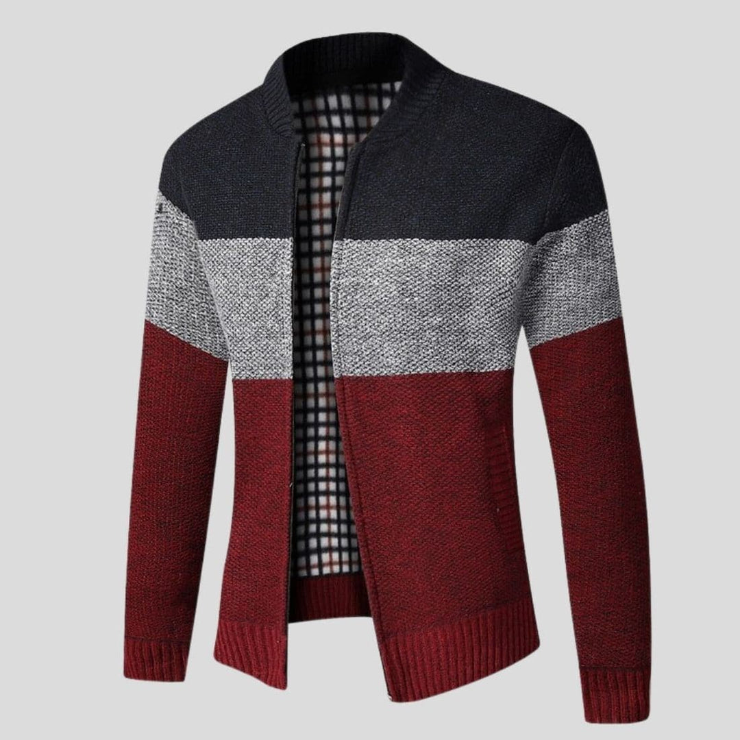 Andre Herren Strickjacke | Moderner Colorblock-Stil und dauerhafter Komfort