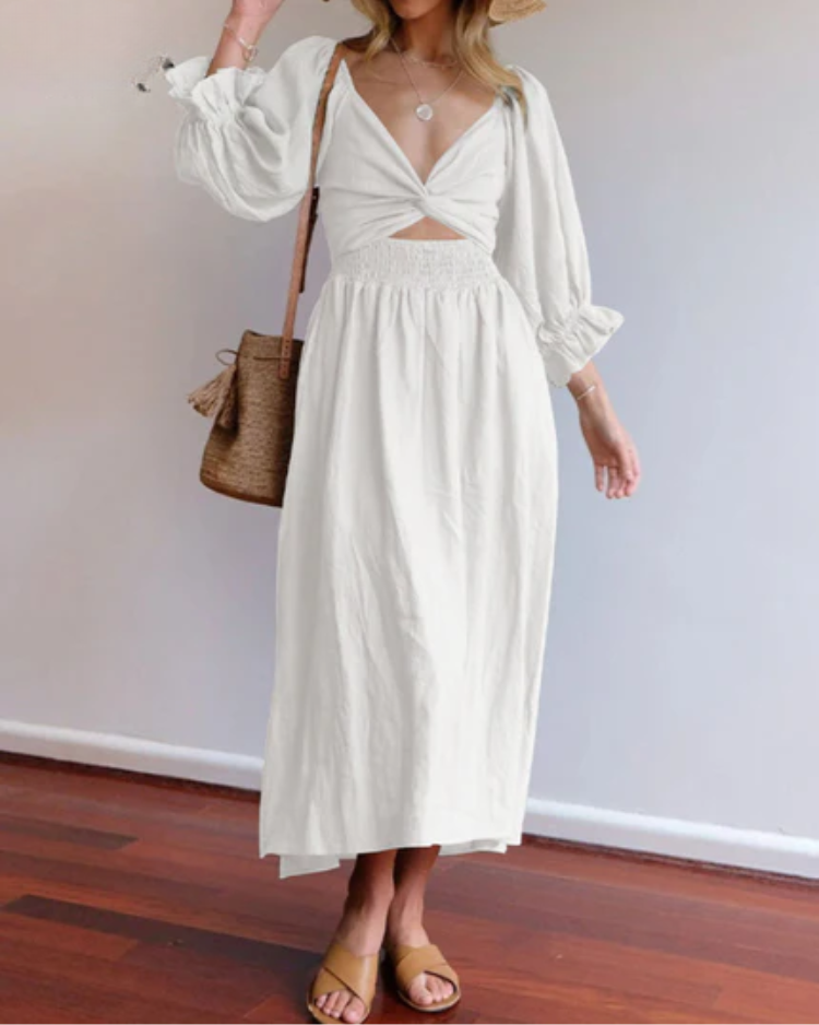 Verführerisches Kleid Damen | Eleganter Schnitt mit Rüschen | Statement-Look für jeden Anlass