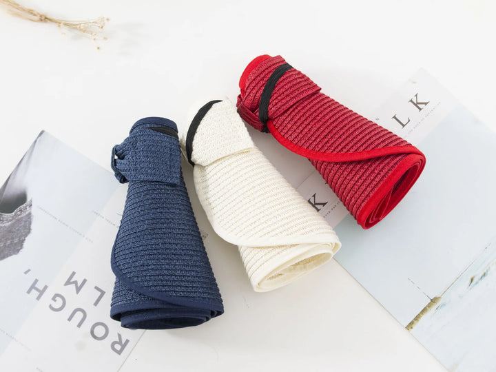 Visera solar Nicky para mujer con protección UV | Diseño abierto y ala ancha para verano y playa