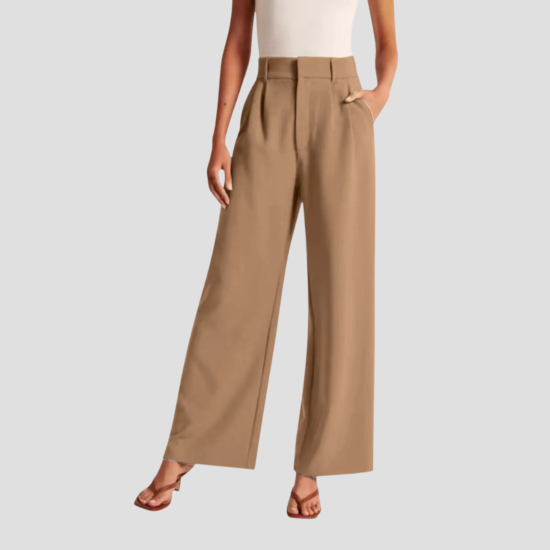 Capucine High Waist Wide Pant | Tailleur Struktur & Lässige Vielseitigkeit