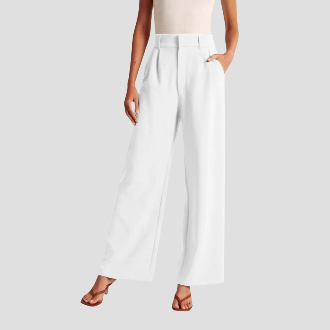 Capucine High Waist Wide Pant | Tailleur Struktur & Lässige Vielseitigkeit