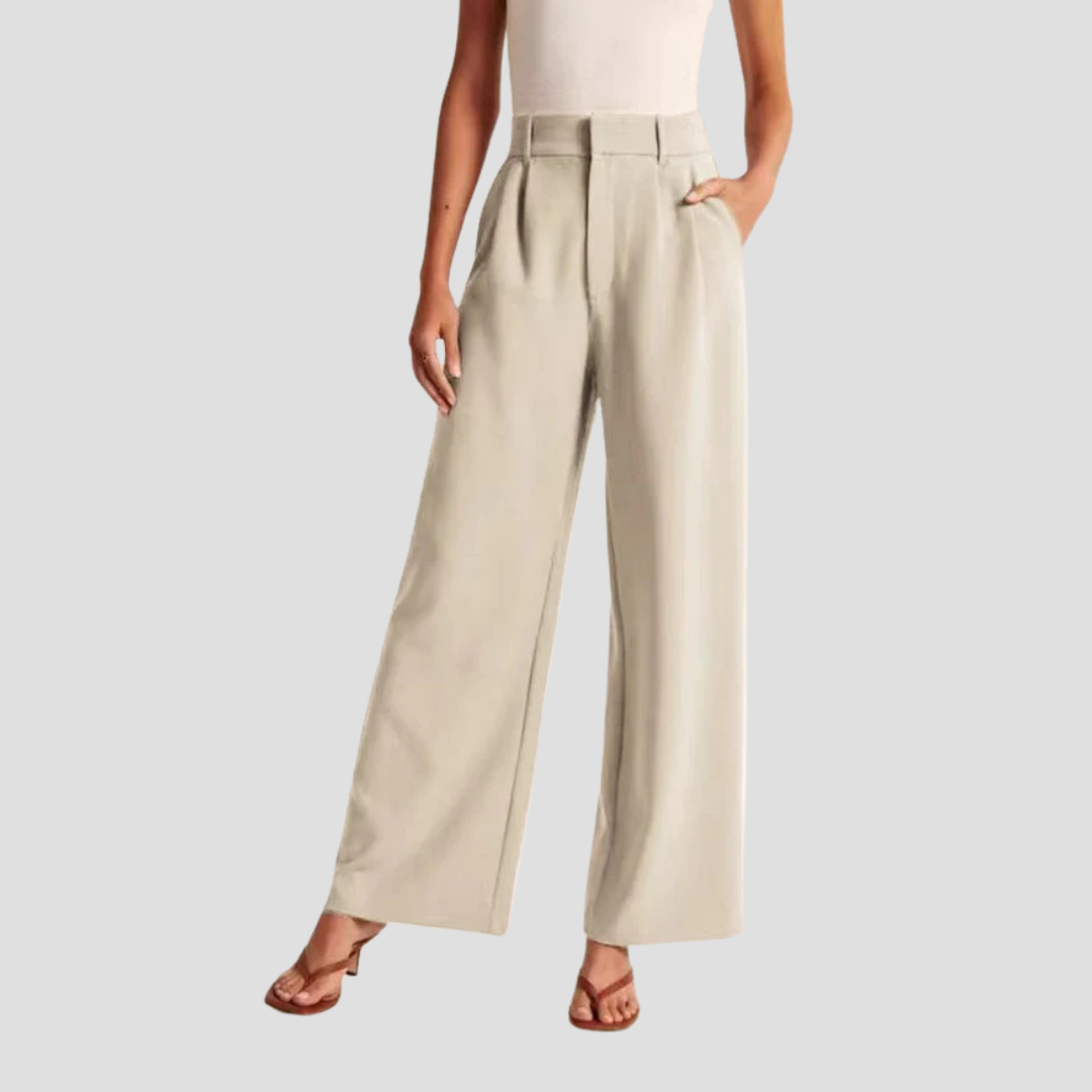 Capucine High Waist Wide Pant | Tailleur Struktur & Lässige Vielseitigkeit