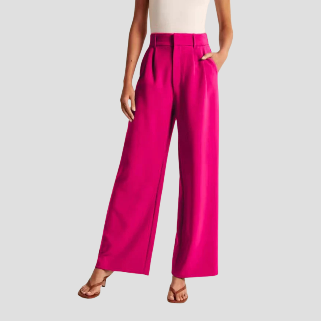 Capucine High Waist Wide Pant | Tailleur Struktur & Lässige Vielseitigkeit