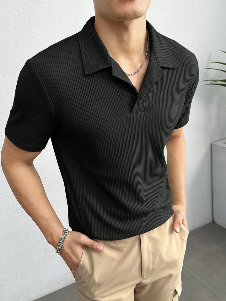 ALESSO RIBBED POLO SHIRT