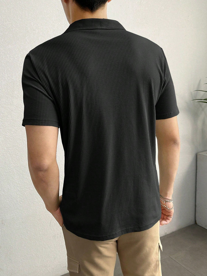 ALESSO RIBBED POLO SHIRT