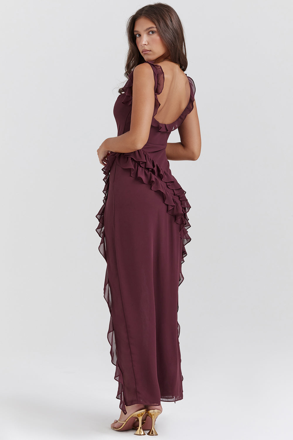 Ariella Elegantes Damenkleid mit Rüschen und Luftigem Design | Festlich & Figurschmeichelnd