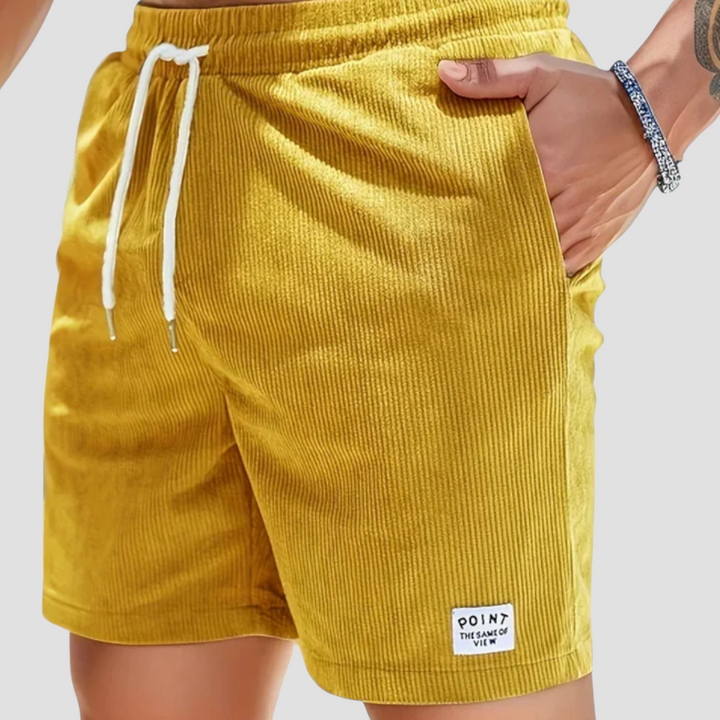Lubin Herren Shorts aus geripptem Velours | Sommerlicher Komfort & Authentische Textur