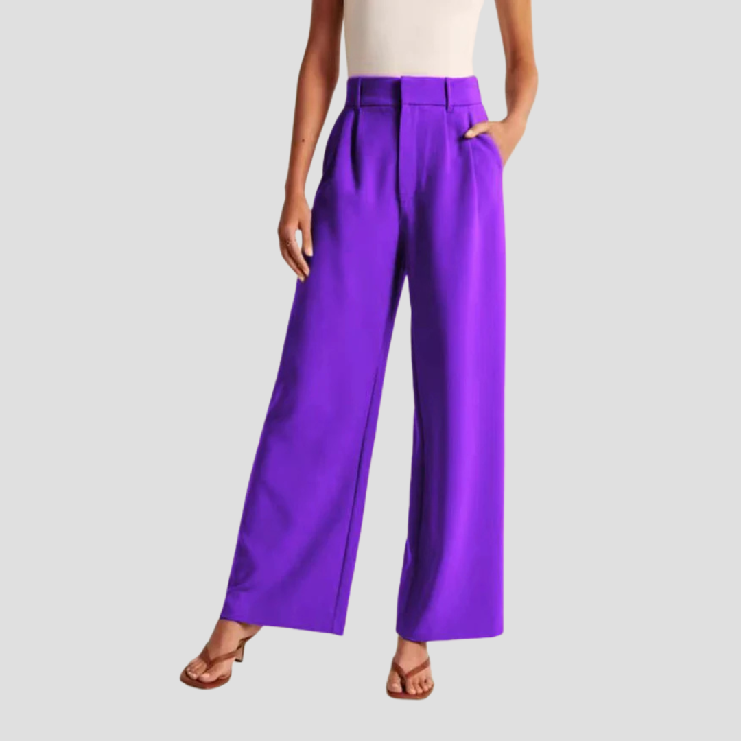 Capucine High Waist Wide Pant | Tailleur Struktur & Lässige Vielseitigkeit