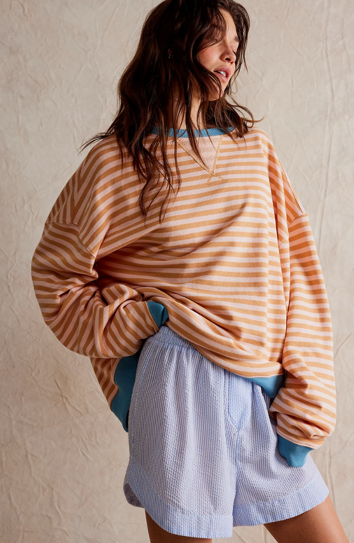 Elyna | Oversize Pullover mit Streifen - Das modische Must-Have der Saison