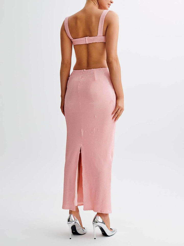 Isadora | Pailletten Maxikleid - Zeitloser Look & Eleganz