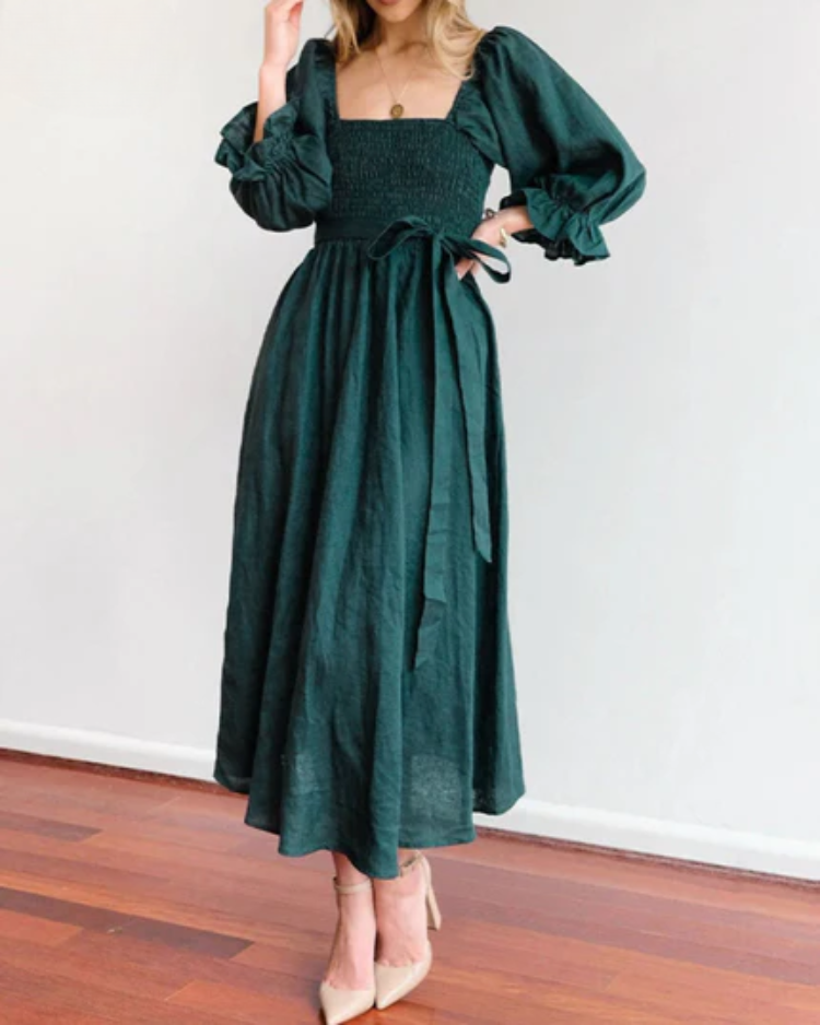 Verführerisches Kleid Damen | Eleganter Schnitt mit Rüschen | Statement-Look für jeden Anlass