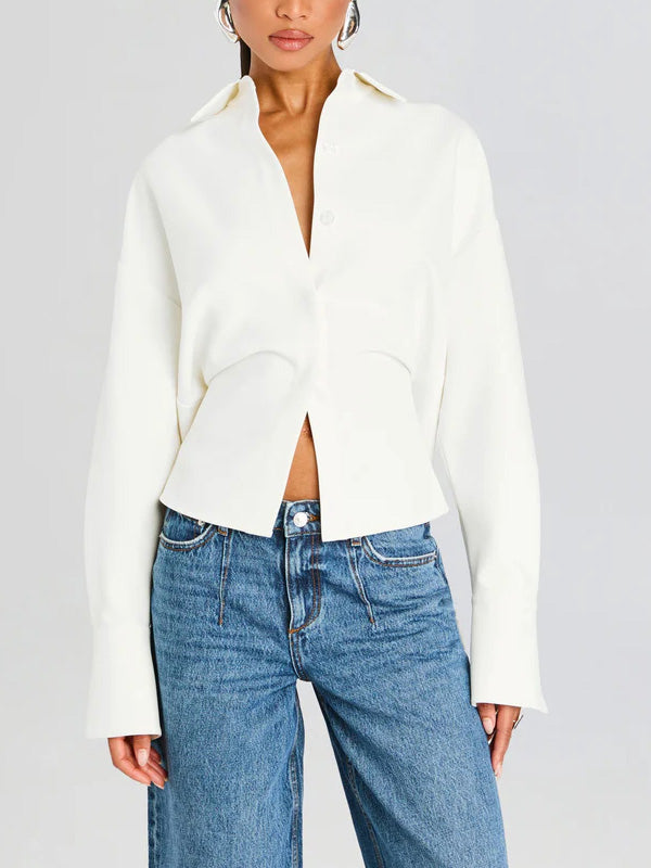 Knopfleiste Damen | Lässiger Stil & bequeme Passform | Moderner Look mit verspieltem Twist