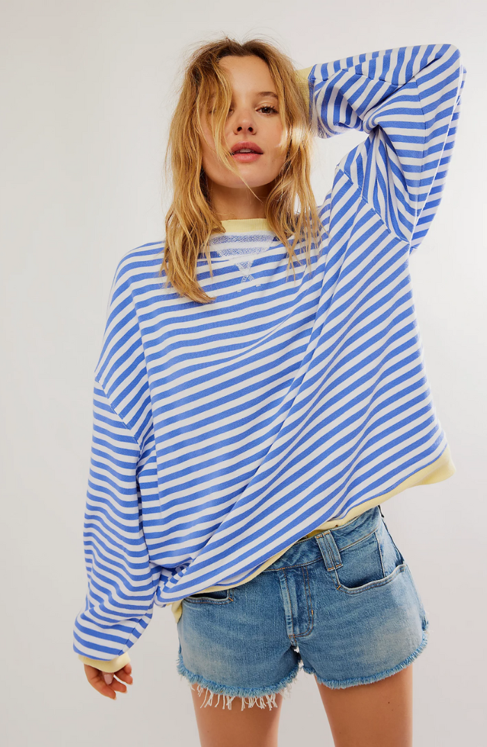 Elyna | Oversize Pullover mit Streifen - Das modische Must-Have der Saison