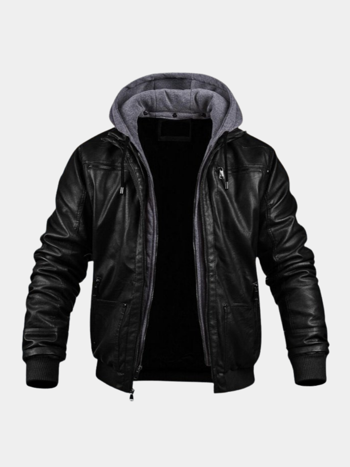 Jacke Herren Lederjacke | Klassischer Schnitt Zeitgemäß Winddicht
