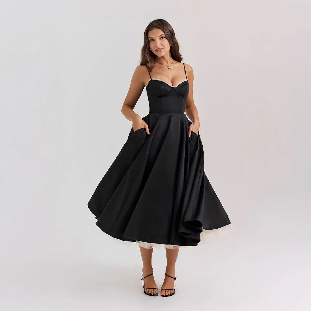 Enchanted Dress Damenkleid | Eleganter Schnitt Weicher Stoff & Romantischer Stil für besondere Anlässe