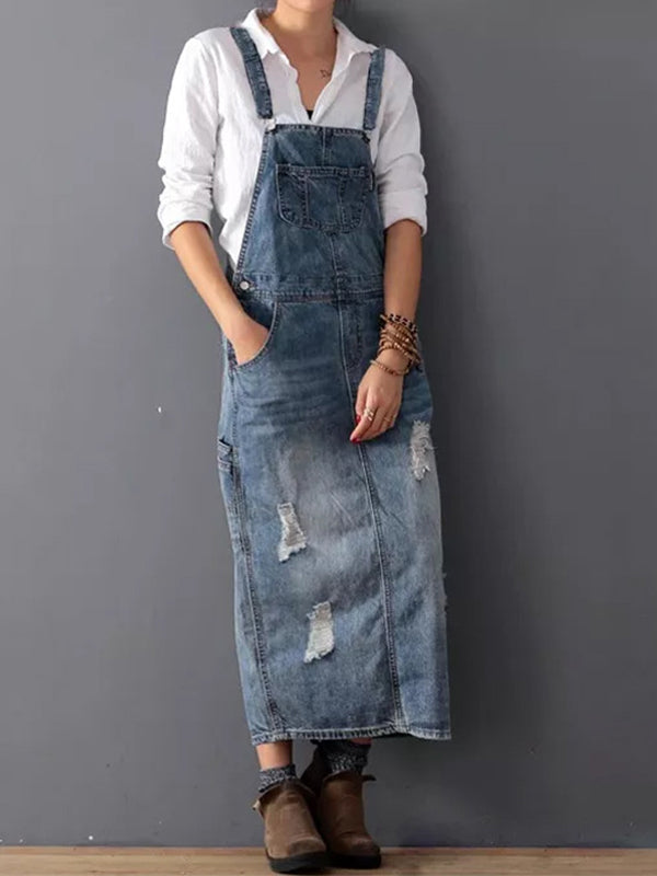 Jhasmine Jeanskleid | Lässiges Denim-Kleid mit Vintage-Details