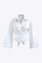 Zelina Damen Wickelhemd | Elegantes Blusenshirt mit V-Ausschnitt & lockerer Passform