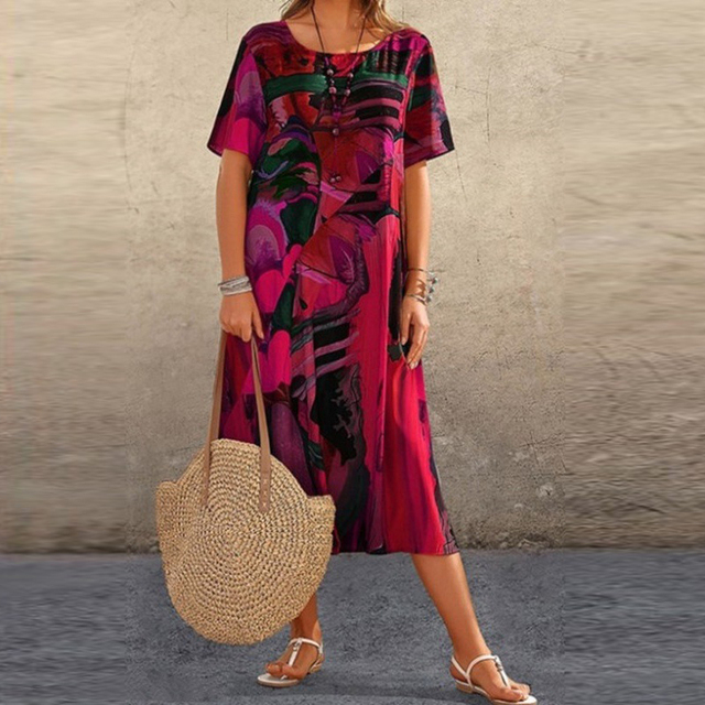 Joelle Bequemes Blumenkleid | Eleganz und Bequemlichkeit für jeden Anlass