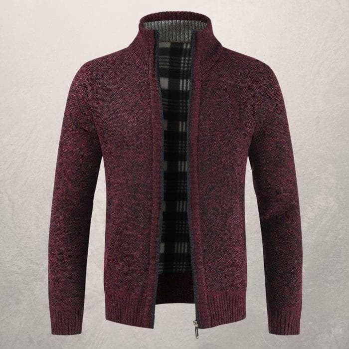 Antoine Klassische Herren Strickjacke | Eleganz und Komfort mit Reißverschluss