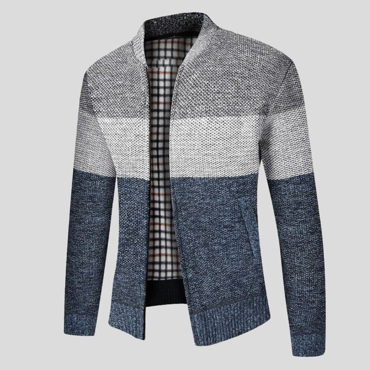 Andre Herren Strickjacke | Moderner Colorblock-Stil und dauerhafter Komfort