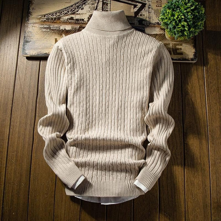 Guy Warmer Pullover mit hohem Kragen | Küsten-Eleganz und überlegener Komfort