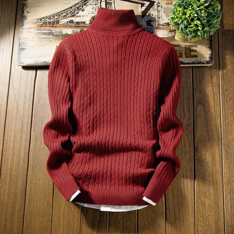 Guy Warmer Pullover mit hohem Kragen | Küsten-Eleganz und überlegener Komfort