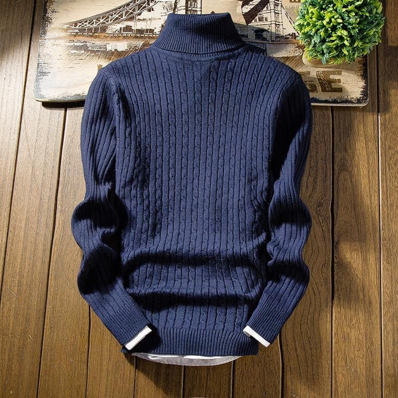 Guy Warmer Pullover mit hohem Kragen | Küsten-Eleganz und überlegener Komfort