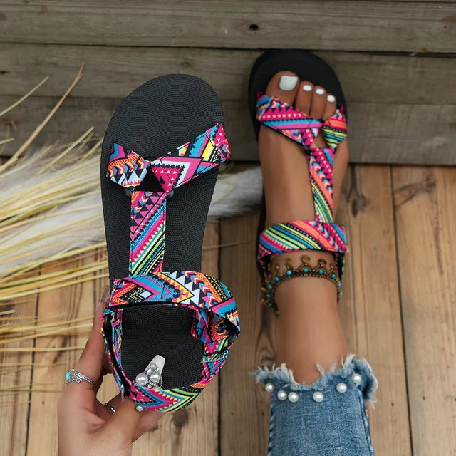 Sportliche Sandalen mit geometrischem Muster | Bequem und vielseitig | Outdoor-geeignet