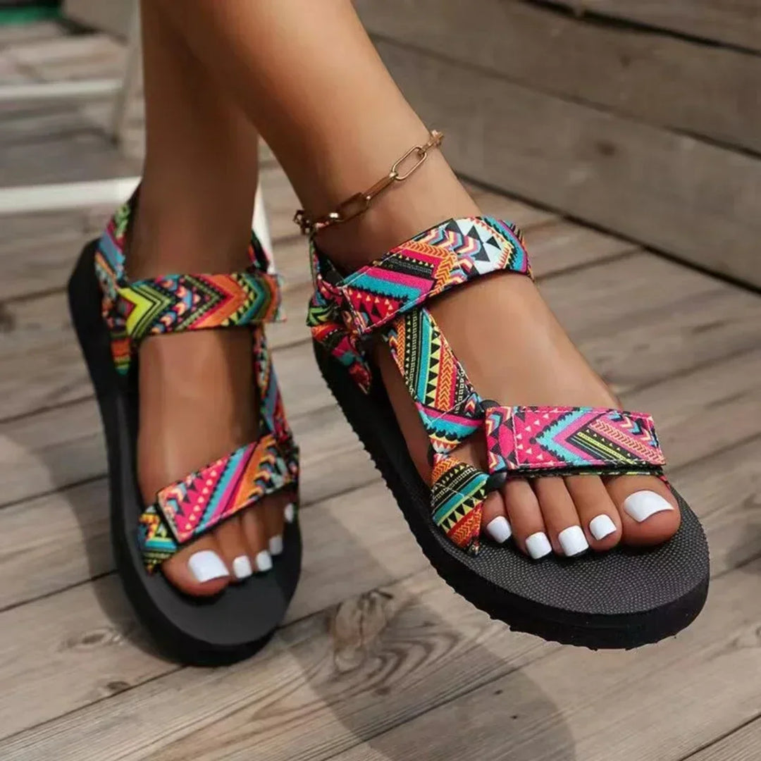 Sportliche Sandalen mit geometrischem Muster | Bequem und vielseitig | Outdoor-geeignet