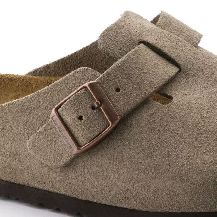 Boston Schweden | Anatomisch geformte Komfort Clogs aus Veloursleder