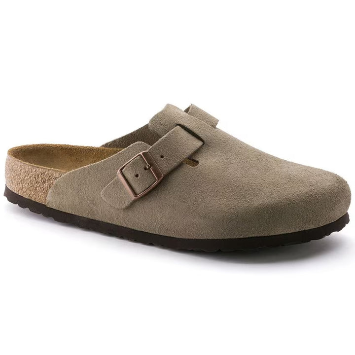 Boston Schweden | Anatomisch geformte Komfort Clogs aus Veloursleder