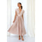 Michela | Raffiniertes Plissee-Midikleid mit V-Ausschnitt