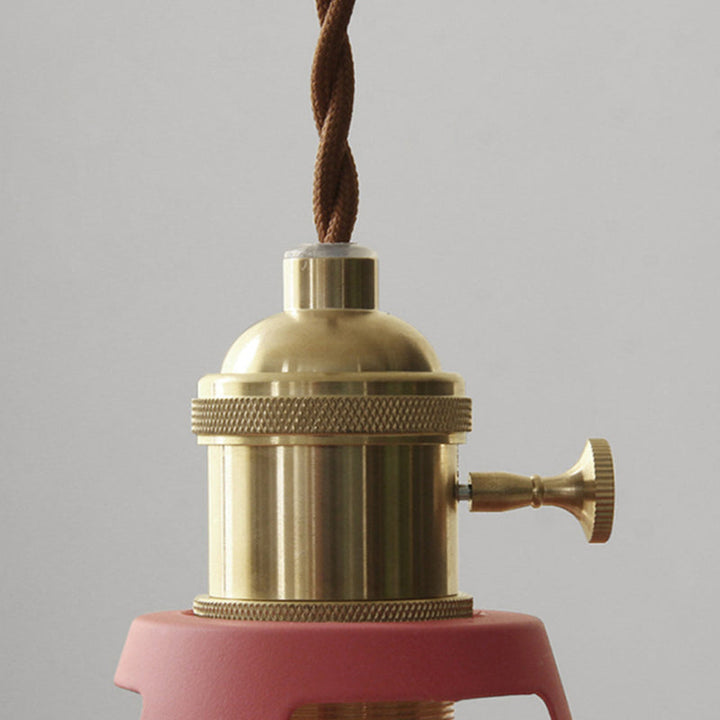 LuzRetroca - Bunte Lampe im industriellen Vintage-Stil