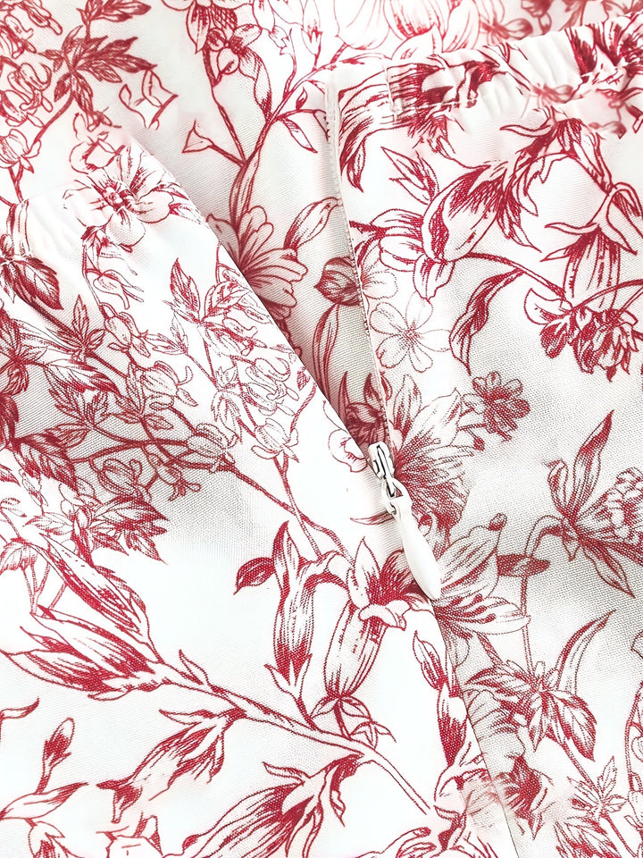 Ryle Kleid Mini Blumenkleid mit Halfterkragen und Einsatz Für Frauen