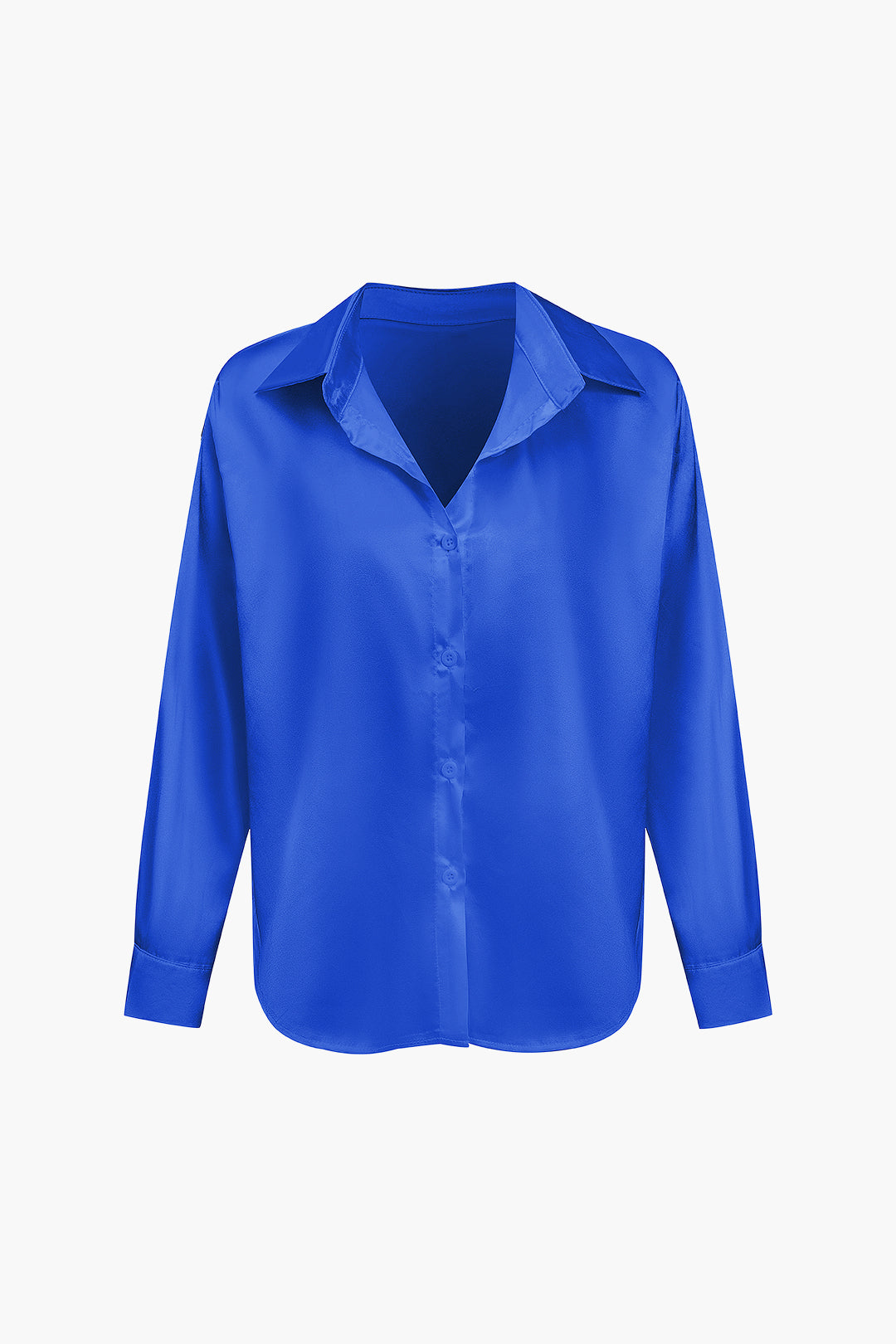 Lillian Satinbluse für Damen | Elegantes Langarmhemd mit lockerer Passform & zeitlosem Design