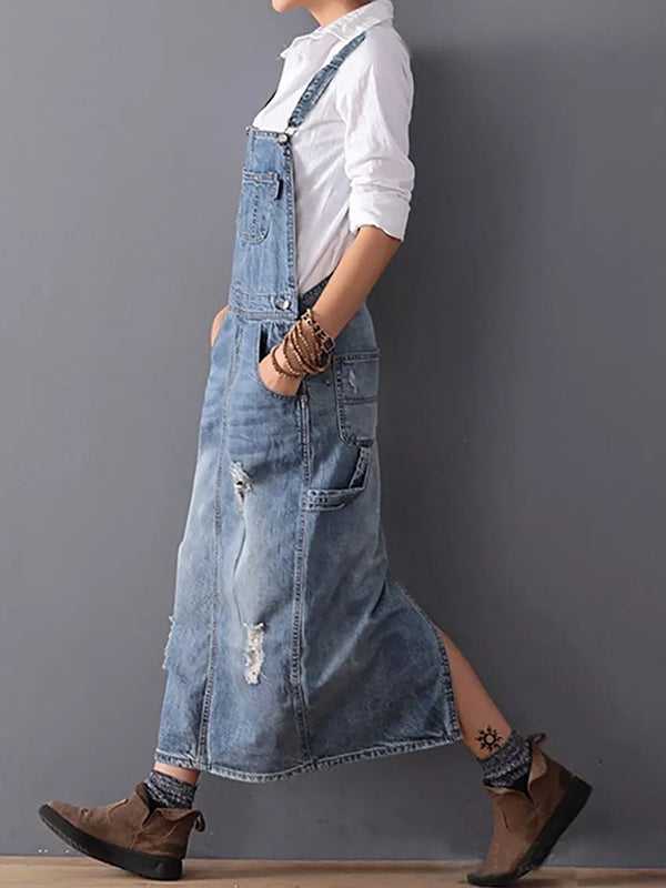 Jhasmine Jeanskleid | Lässiges Denim-Kleid mit Vintage-Details