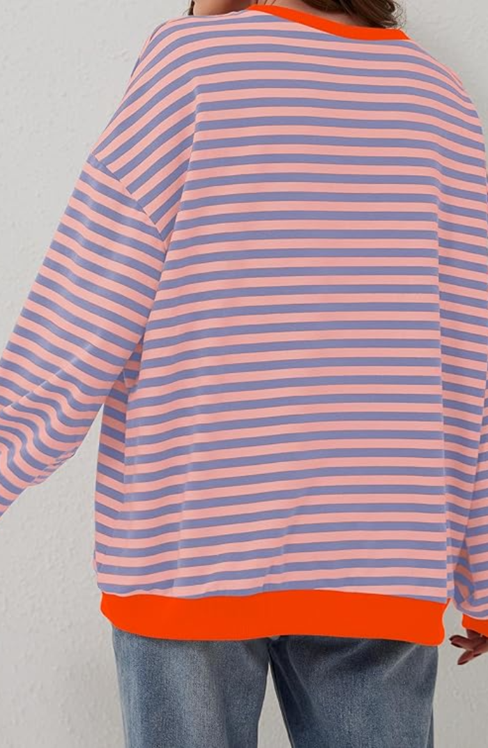 Elyna | Oversize Pullover mit Streifen - Das modische Must-Have der Saison