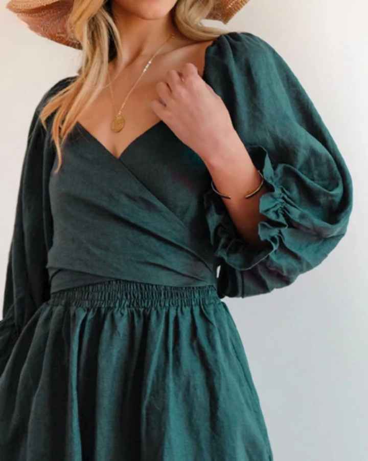 Verführerisches Kleid Damen | Eleganter Schnitt mit Rüschen | Statement-Look für jeden Anlass