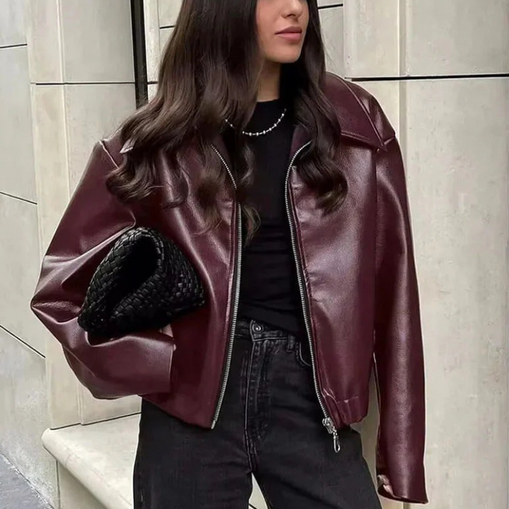 Ikky Damenjacke mit Reißverschluss | Lässiger Schnitt und moderne Eleganz