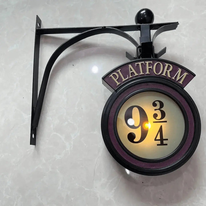 LumosWall LED-Wandlampe | Magisches Design Inspiriert Platform 9¾ & Fernbedienung